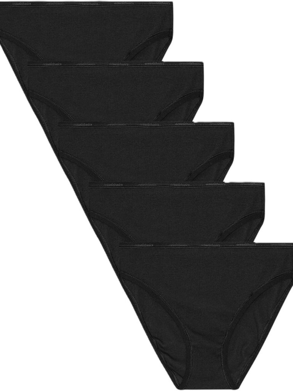 Organic Cotton High-Leg Briefs 5-Pack | Eco-Friendly, Soft & Comfortable